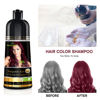 Picture of Herbishh Hair Color Shampoo for Gray Hair - Magic Hair Dye Shampoo - Colors Hair in Minutes-Long Lasting-500 Ml-3-In-1 Hair Color-Ammonia-Free (Burgundy)