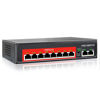 Picture of AI PoE Switch (8 POE Ports +2 Uplink), 802.3af/at PoE+ 100Mbps, 120W Built-in Power, Extend to 250Meter,Unmanaged Metal Plug and Play