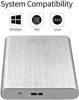 Picture of External Hard Drive 2TB HDD External Hard Drive USB3.0 for PC, Mac, Desktop, Laptop, MacBook, Chromebook, Xbox One, Xbox 360 (2TB, B-Silver)