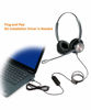 Picture of N/X USB Headset with Microphone Noise Cancelling and Volume Controls, Computer Headphone Headset with Voice Recognition Mic for UC Softphones Business Skype Lync Conference Online Course and More