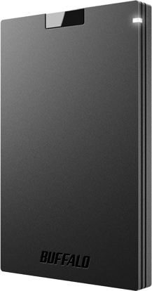 Picture of BUFFALO External SSD 500GB - Compatible with PS4 / PS5 / Windows/Mac - USB-C - USB-A - USB 3.2 - External Solid State Drive - SSD-PG500U3B