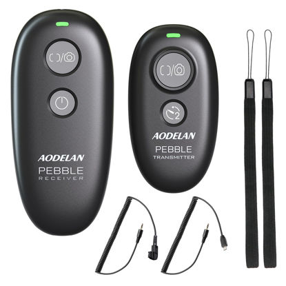 Picture of AODELAN Camera Wireless Shutter Release Remote Control for Sony Alpha a7 A7R A7RIII A77II A6000 A3000 A6300 A500 A200 A5100 A9 A560 A700 A850 HX300 RX100 V(A) RX100 VI, Replace RM-L1AM and RM-SPR1