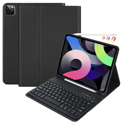 Picture of Keyboard Case for iPad Pro 11 inch 4th Generation 2022 / iPad Pro 11" 2021&2020&2018, iPad Air 5th/4th Gen, Detachable Bluetooth Keyboard with Pencil Holder for iPad 11" (1st/2nd/3rd Gen) (Black)