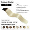 Picture of SUYYA Tape in Hair Extensions Human Hair Ombre Darkest Brown to Platinum Blonde 14 Inch 40g/pack 20pcs Straight Seamless Skin Weft Tape in Real Human Hair Extensions(14inch #T2/60)