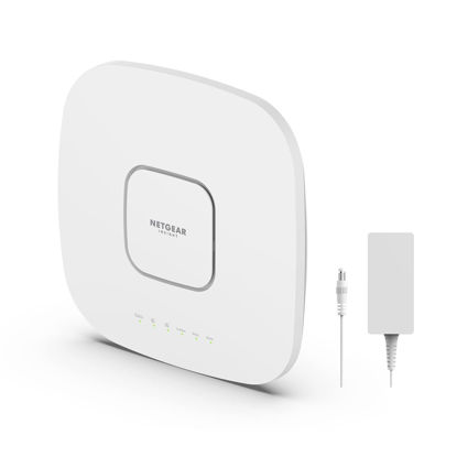 Picture of NETGEAR Cloud Managed Wireless Access Point (WAX630EP) - WiFi 6E Tri-Band AXE7800 Speed | Mesh | 802.11ax | MU-MIMO | Insight Remote Management | PoE++ | Includes Power Adapter