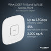 Picture of NETGEAR Cloud Managed Wireless Access Point (WAX630EP) - WiFi 6E Tri-Band AXE7800 Speed | Mesh | 802.11ax | MU-MIMO | Insight Remote Management | PoE++ | Includes Power Adapter