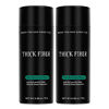 Picture of THICK FIBER Hair Building Fibers for Thinning Hair & Bald Spots (BLACK, Pack of 2) - 25g Bottle - Conceals Hair Loss in Seconds - Hair Fiber concealer for Men & Women