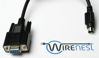 Picture of Wirenest 25ft VISCA PTZ Camera Control Cable for Sony EVI/BRC/SRG Series RS232 8 Pin Mini DIN to DB9F Serial