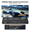 Picture of 8K HDMI 2.1 Switch 120Hz 4K 5 in 1 Out, BolAAzuL 8K@60Hz HDMI 2.1 Splitter Switcher Selector Box 5-Port with Remote 4K 120Hz 2K 144Hz, HDMI 5x1 HDR, 48Gbps, CEC, Dolby Vision, for Xbox Series X PS5