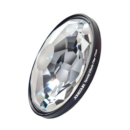 Picture of JONGSUN Kaleidoscope Prism Special Effect Filter 77mm FX Glass Glare Widescreen Film Anamorphic DSLR Film Video Photography Camera Filter Accessories(Kaleidoscope)