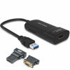 Picture of WAVLINK USB 3.0 to HDMI Universal Video Graphic Adapter, USB to VGA Adapter with Audio Port Displaylink Chip Expandable up to 6 Monitor displays, Support Microphone Input and Earphone Output - Black