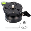 Picture of Koolehaoda Tripod Leveling Base Aluminum Alloy Leveler Adjusting Plate with 3/8" Thread and Bubble Level