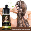 Picture of Herbishh Hair Color Shampoo for Gray Hair - Magic Colors Hair in Minutes-Long Lasting-500 Ml-3-In-1 Hair Color-Ammonia-Free | (Light Brown)