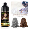 Picture of Herbishh Hair Color Shampoo for Gray Hair - Magic Colors Hair in Minutes-Long Lasting-500 Ml-3-In-1 Hair Color-Ammonia-Free | (Light Brown)