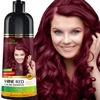 Picture of Herbishh Hair Color Shampoo for Gray Hair - Magic Hair Dye Shampoo - Colors Hair in Minutes-Long Lasting-500 Ml-3-In-1 Hair Color-Ammonia-Free | Herbishh (Wine Red)