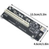 Picture of PCIe to PCI Adapter Card,PCI Express x1 to PCI Single/Double Converter,PCI-e Extender Card with USB3.0 Cable for Desktop Sound Card (PCIe to Single PCI Slot)