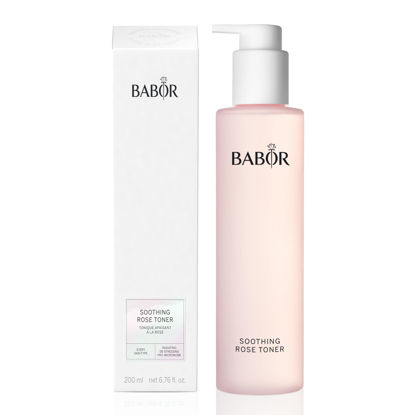 Picture of BABOR Soothing Rose Toner, Alcohol-Free Brightening Face Toner with Antioxidant Complex and Vitamin B, to Detoxify and Clarify All Skin Types, 200 ml