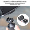 Picture of FALCAM F22 Quick Release Tripod Ball Head, 360° Rotatable Aluminum Tripod Head Mount w/ Arca Swiss 22mm QR Plate & 1/4" Interface & Cold Shoe, Large Load for Tripod Monopod Slider DSLR Camera