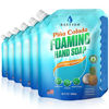 Picture of Bastion Foaming Hand Soap Refills: (6) 32oz Pouch Pina Colada Scented Antibacterial Instant-Foam Bulk Hand Wash