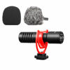 Picture of BOYA Super-Cardioid Shotgun Microphone, by-MM1+ Mini Stereo Mic with Shockmount for iOS Android Smartphone Vlog, PC Live Streaming, On Canon Nikon DSLR SLR Camera, Video Interview Mic