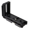 Picture of Exxy Omni Sr. Universal L-Bracket for Most DSLR Cameras (Canon, Fuji, Nikon, Olympus, Panasonic, Pentax, Sony) - All Metal Black Camera Hand Grip for Acra Swiss or Arca Swiss-Type Quick Releases