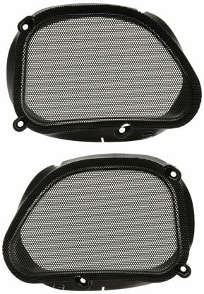 Picture of Hogtunes 57 MESH Replacement Front Speaker Grills for 1998-2013 Harley-Davidson Road Glide