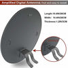 Picture of Amplified HD TV Antenna-2021 Newest Indoor Outdoor Digital Antenna Long up to 250 Miles Range Support 4K 1080P and All Older TV's HDTV Antenna with Smart Amplifier Signal Booster-33ft Coax Cable