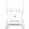 Picture of WiFi Range Extender, 1200Mbps Wireless Signal Repeater Booster, Dual Band 2.4G and 5G Expander, 4 Antennas 360° Full Coverage, Extend WiFi Signal to Smart Home & Alexa Devices?KW1203M05? (White)