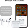 Picture of Wireless Headphones Bluetooth Earbuds with Charging Case Noise Cancelling 3D Stereo Headphones Built in Mic in Ear Ear Buds Pop-ups Headphones for iPhone/Andriod/Apple AirPods Pro (White)