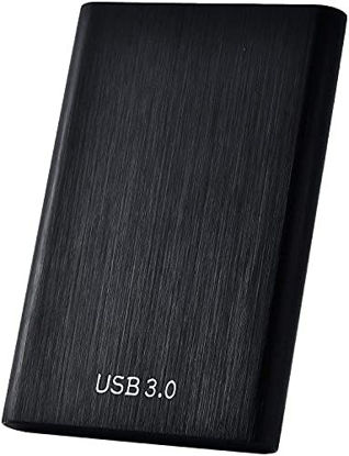 Picture of External Hard Drive 2TB Ultra-Thin Hard Drive USB3.0 Portable Hard Drive 2000GB Compatible PC Notebook Desktop (2TB, Black)