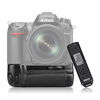 Picture of Meike MK-DR7000 Professional Vertical Battery Grip Compatible with Nikon D7000 Camera with LCD Screen Display 2.4GHz Wireless Remote Control