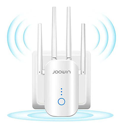 Picture of JOOWIN WiFi Extender WiFi Booster 1200Mbps Dual Band 2.4Ghz & 5.8GHz WiFi Range Extender Wireless Repeater/Access Point/Router with Ethernet Port, WPS Easy Setup, Wireless Signal Booster for Home