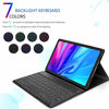 Picture of Bluetooth Backlit Keyboard Case for Samsung Tab A7 10.4" 2020(Model: SM-T500/T505/T507), Jelly Comb Wireless Detachable Keyboard Case with 7-Color Backlight and Protective Cover, Black