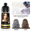 Picture of Herbishh Hair Color Shampoo for Gray Hair - Magic Hair Dye Shampoo - Colors Hair in Minutes-Long Lasting-500 Ml-3-In-1 Hair Color-Ammonia-Free | Herbishh (Chestnut Brown)