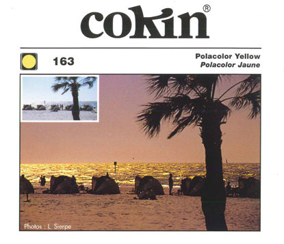 Picture of Cokin Square Polacolor Yellow Polarizer (P163) - 1/3-Stop for M (P) Series Holder - 84mm X 84mm