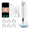 Picture of Blackhead Remover Vacuum, Black Head Extractions Tool with Camerafor, USB Interface Type Pore Vacuum, Men and Women Pore Cleaner, 6 Suction Heads & 3 Adjustment Modes （Light Blue）