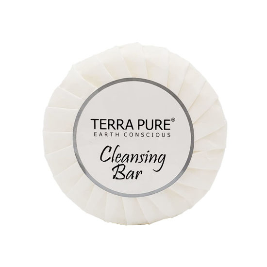 Picture of Terra Pure White Tea and Coconut Hotel Soap | Travel Size Toiletries Bulk Set for Airbnb Essentials | 0.6oz Bar Soap | 100 Pieces