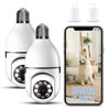 Picture of CUIBIRD Light Bulb Security Camera, 1080P 5GHz & 2.4GHz Light Socket Security Camera for Light Bulb Pet Camera with Phone App 360 ° PTZ Night Vision Motion Detection Auto Tracking