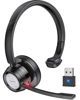 Picture of Link Dream Trucker Bluetooth Headset 20H Talktime Wireless Headset with 270°Rotatable Noise Cancelling Microphone USB Dongle for Online Meeting, Office Home, Call Center, Computer, Cell Phone (BH60)