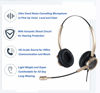 Picture of MAIRDI Phone Headset with RJ9 & 3.5mm Jacks for Call Center Deskphone Cell Phone PC Laptop, Office Landline Telephone Headset with Microphone Noise Canceling for Polycom Avaya Nortel