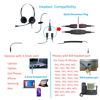 Picture of MAIRDI Telephone Headset with Microphone Noise Canceling, Binaural with RJ9 Jack & 3.5mm Connector for Office Call Center Deskphone Cell Phone PC Laptop, Work for Cisco 7941 7965 6941 7861 8811 8961