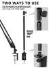 Picture of CACENCAN Overhead Camera Mount, 5lb Horizontal Load-Bearing, 360° Adjustable Camera Stand for Desk, Flexible Camera Arm Desk Mount, with Phone Clamp, Tabletop Mount for DSLR Camera/Webcam/Microphone