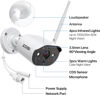 Picture of ZOSI 3MP Add-on Camera,Wireless Security Camera Outdoor Indoor with 1A Power Supply,Night Vision,2 Way Audio,Only Compatible with ZOSI WiFi NVR Network Video Recorder System(Model:ZR08JP,ZR08LL)