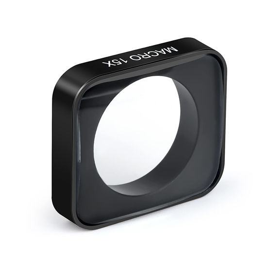 Picture of QKOO 15X Macro Lens for GoPro Hero 7 Black/Hero 6 Black/Hero 5 Black/Hero (2018) Sport Action Camera Close-Up Filter for GoPro 5/6/7/2018 (Directly Replace The Standard Protective Lens On Your Camera)