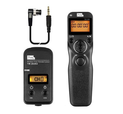 Picture of Pixel Wireless Timer Shutter Release Remote Control TW-283 DC0 Compatible with Nikon Z9, D3, D4, D5, D6, D800, D850, D800E, D810, D810A, D700, D500, D300, D200, F6, F100, F5, F90X, F90, D1X, D2H