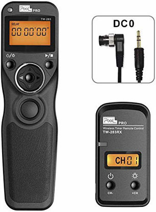 Picture of Pixel TW-283 DC0 Wireless Remote Shutter Release Cable Wired Timer Remote Control for Nikon Z9 D850 D800 D810 D700 D500 D300 D300S D200 F100 D6 D5 D4 D3 D2 D1