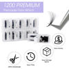 Picture of Premade Fans Eyelash Extensions 1200PCS Eyelash Extension 16D Volume Lash Extension Loose Promade Fans C/D Curl Mixed Length 9-20mm Pointed Base Pre Made Lashes(1200PCS-16D-0.07-C, 9-20mm mixed)