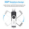 Picture of USB Flash Drive Thumb Drive High Speed USB Waterproof USB 2.0 Drive Sliver Memory Stick with Keychain for PC/Laptop (2TB)