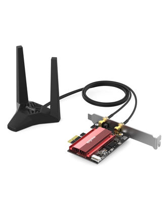 Picture of 2023 New AX3000 WiFi 6 Network Card,Wavlink Dual-Band AX200 Wireless Adapter with Bluetooth 5.2, WPA3,PCIe WiFi Adapter for Windows 10/11