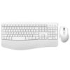 Picture of Wireless Keyboard and Mouse - Ergonomic Keyboard and Mouse Combo Full Size Keyboard Cordless with Palm Wrist Rest Ergonomic Mouse Wireless for Windows Computers Laptops - White